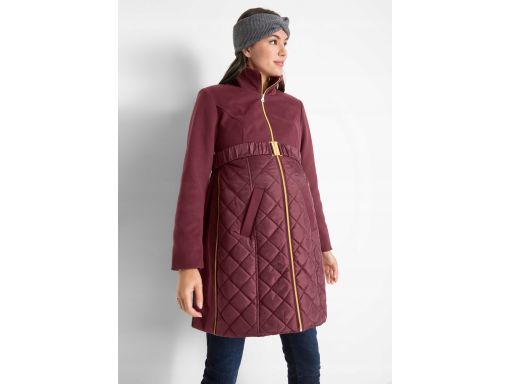 B.P.C płaszcz ciążowy pikowany bordowy r.42