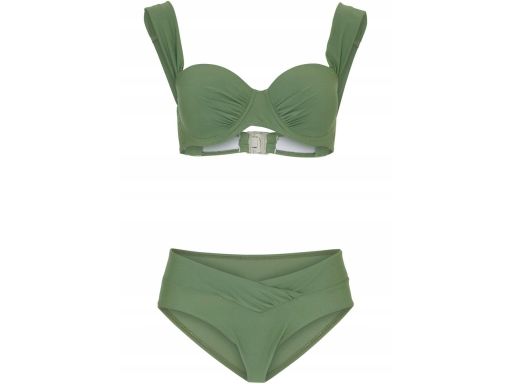 B.P.C bikini balkonetka z figami khaki 48 (95D).