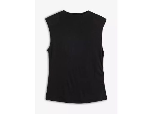 B.P.C. Bluzka top czarna z marszczeniem ^36/38