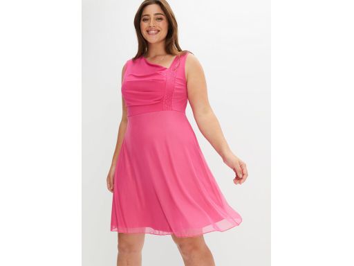 B.P.C asymetryczna sukienka różowa r.48/50