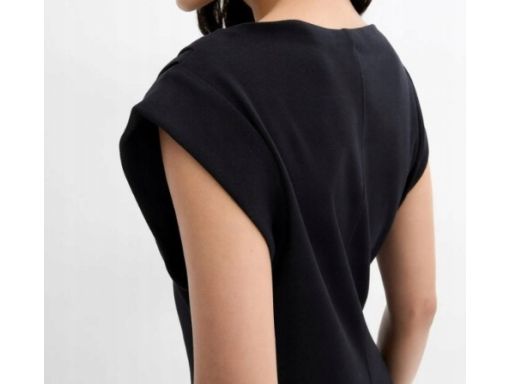 B.P.C czarna sukienka mini z bawełny 48/50.