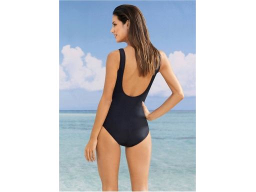 B.P.C kostium jednoczęściowy czarno-turkusowy 46.