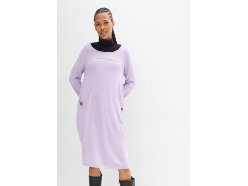 B.P.C sukienka bombka liliowa 36/38.