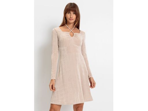 B.P.C sukienka beżowo-złota błyszcząca ^52/54
