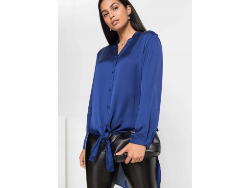 B.P.C satynowa koszula tunika granatowa ^36