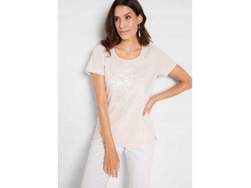 B.P.C t-shirt różowy z nadrukiem 36/38.