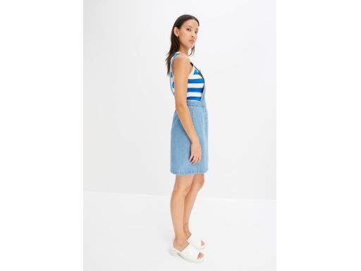 B.P.C sukienka jeansowa ogrodniczka niebieska 48.