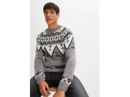 B.P.C sweter męski w norweski wzór r.3XL