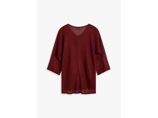 B.P.C sweter bordowy cienki prześwitujący r.36/38