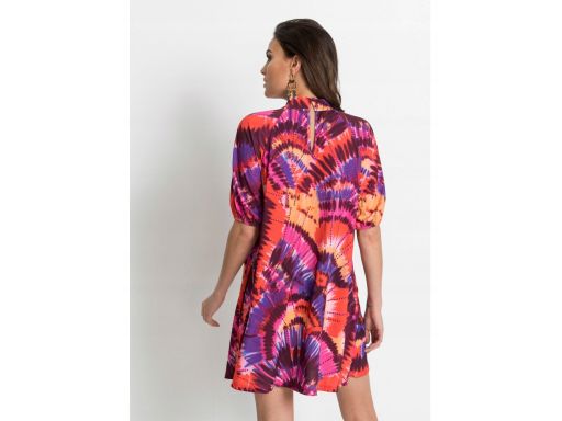 B.P.C Wielokolorowa sukienka ze stójką ^36/38