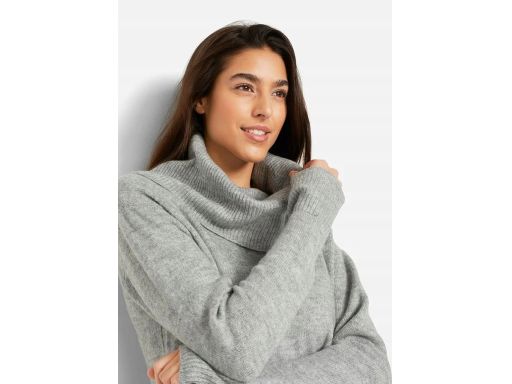 B.P.C sukienka dzianinowa szara prosta oversize r.44/46