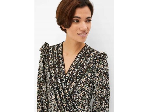 B.P.C sukienka midi ze wstawkami z koronki ^48