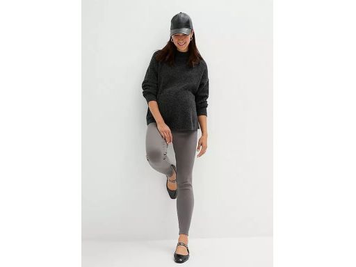 B.P.C szary sweter ciążowy ze stójką ^44/46