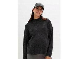 B.P.C szary sweter ciążowy ze stójką ^44/46