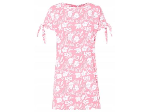 B.P.C sukienka bawełniana różowa w białe kwiaty r.36/38