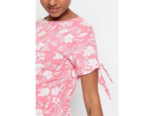 B.P.C sukienka bawełniana różowa w białe kwiaty r.36/38