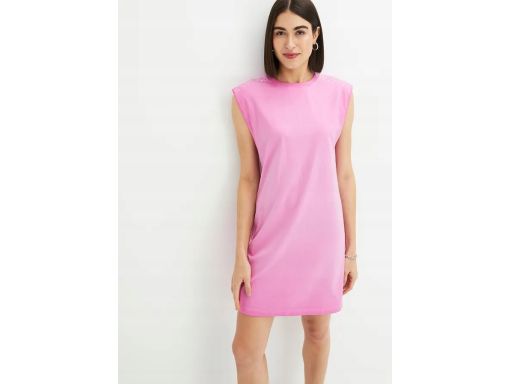 B.P.C sukienka midi shirtowa różowa r.52/54