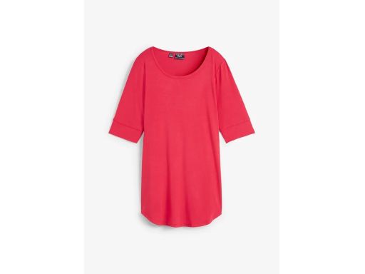 B.P.C t-shirt czerwony długi z wiskozy ^32/34