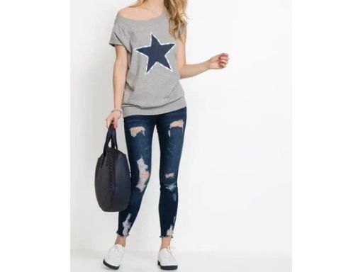 B.P.C bluzka bawełniana z gwiazdą r.40/42