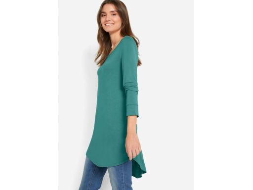 B.P.C bluzka tunika szałwiowa asymetryczna r.40/42