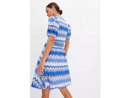 B.P.C sukienka niebieska we wzory ^44/46