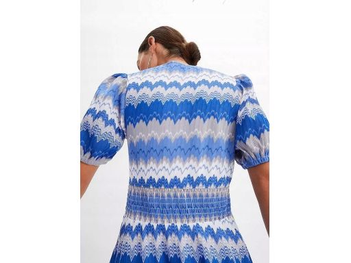 B.P.C sukienka niebieska we wzory ^44/46