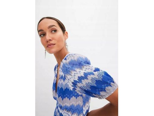 B.P.C sukienka niebieska we wzory ^44/46