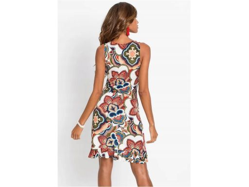 B.P.C sukienka mini wzorzysta z falbanami ^40/42