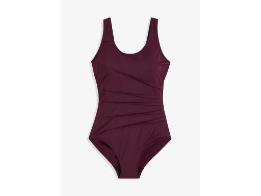 B.P.C kostium jednoczęściowy z zaszewkami bordowy 42.