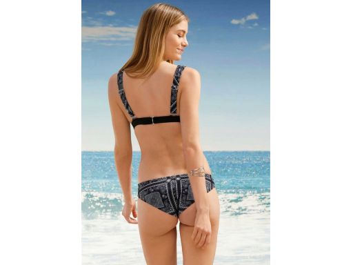 B.P.C bikini bralette czarne we wzory 52.