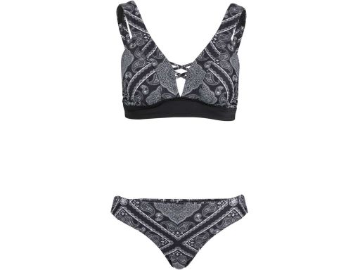 B.P.C bikini bralette czarne we wzory 52.