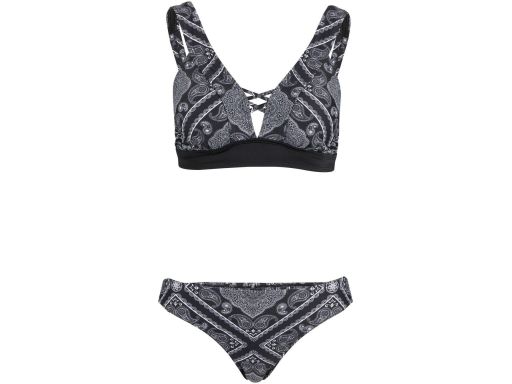 B.P.C bikini bralette czarne we wzory 52.