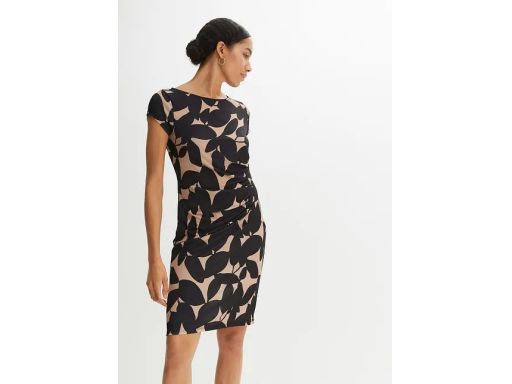 B.P.C sukienka wzorzysta dżersejowa 40/42.