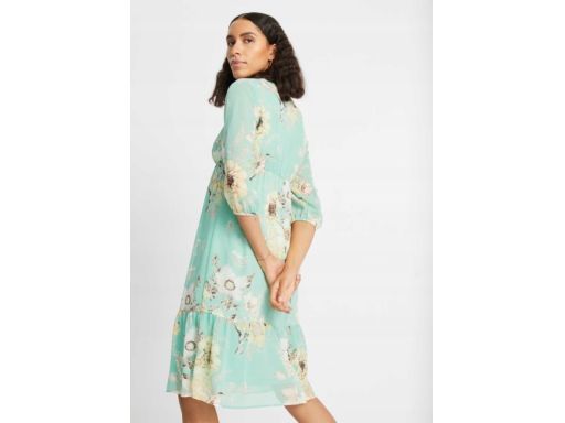 B.P.C sukienka szyfonowa z nadrukiem r.40