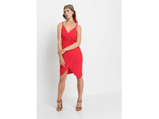 B.P.C czerwona sukienka asymetryczna sexi ^36/38