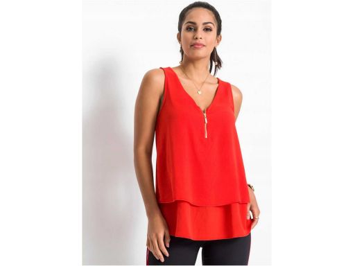 B.P.C top koralowy na zamek 32/34.