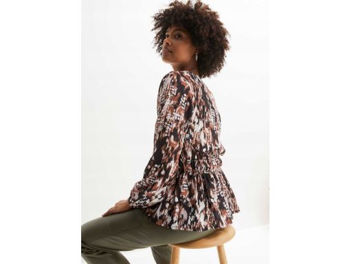 B.P.C bluzka szyfonowa we wzory z baskinką 50.