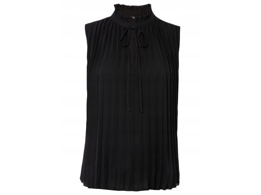 B.P.C bluzka szyfonowa plisowana czarna 38.