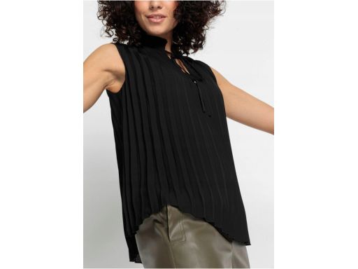 B.P.C bluzka szyfonowa plisowana czarna 38.
