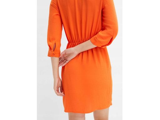 B.P.C pomarańczowa sukienka z efektem założenia kopertowego ^40