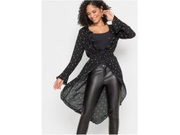 B.P.C długa tunika narzutka z szyfonu r.36