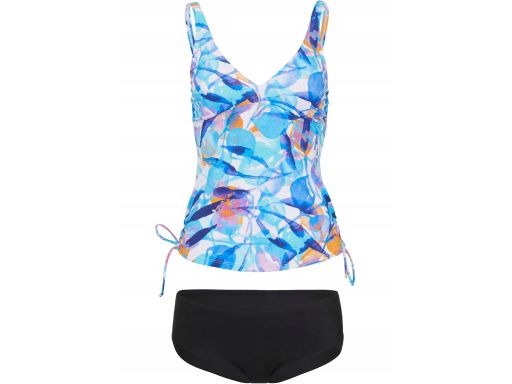 B.P.C kolorowe tankini z czarnymi figami ^44