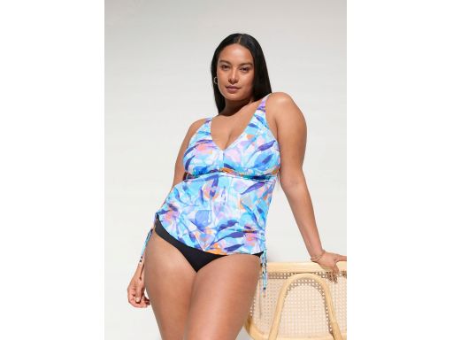 B.P.C kolorowe tankini z czarnymi figami ^44