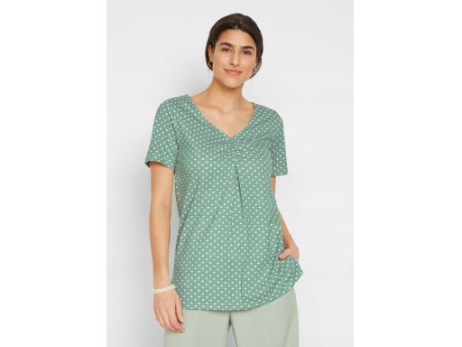 *B.P.C miętowa bluzka w groszki 36/38.