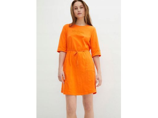 B.P.C sukienka shirtowa z regulowaną talią pomarańczowa 48/50.