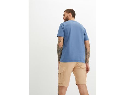 B.P.C t-shirt męski niebieski z nadrukiem L.