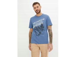 B.P.C t-shirt męski niebieski z nadrukiem L.