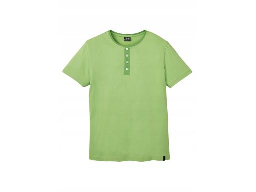 T-shirt męski zielony 3XL.