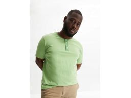 T-shirt męski zielony 3XL.