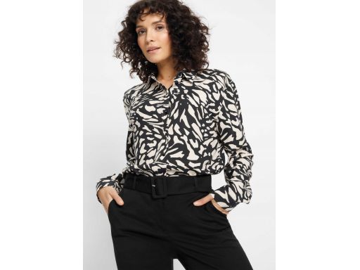 B.P.C czarno-beżowa koszula damska we wzory ^44